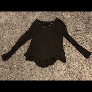 black long sleeve shirt